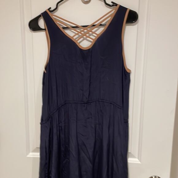 Greylin Anthropologie navy sleeveless maxi dress medium - Picture 7 of 8